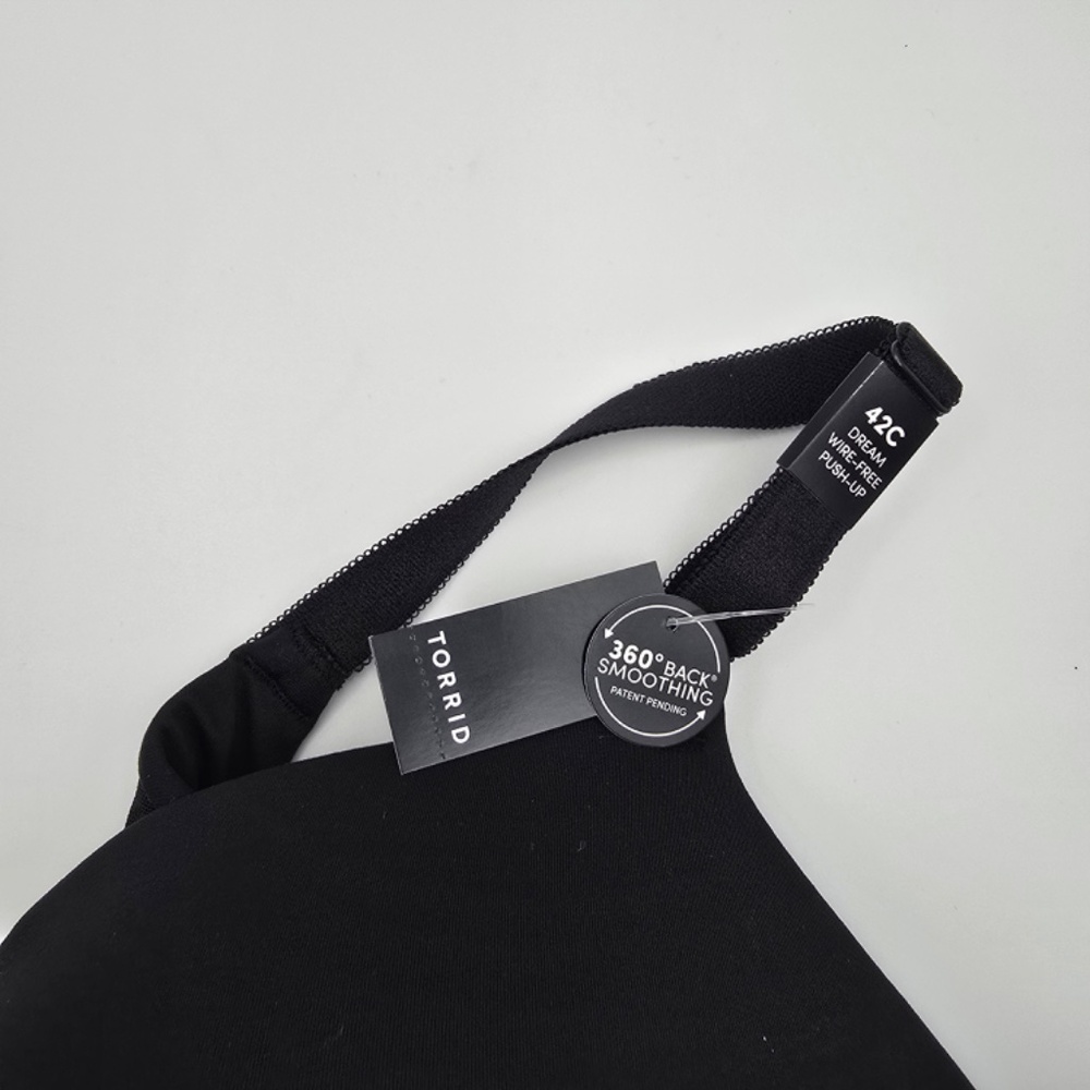 Torrid Dream Wire-Free Push-Up Bra – Black, Size 42C, NWT - Picture 9 of 12